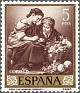 Spain 1960 Murillo 5 Ptas Blue Edifil 1279